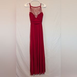 Elegant Red Evening Gown